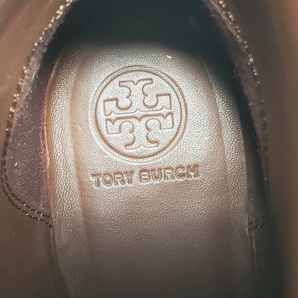 Tory Burch Brooke Ankle Bootie Boots Calf Leather Perfect Brown 52660 Size 6.5 M - Picture 9 of 11